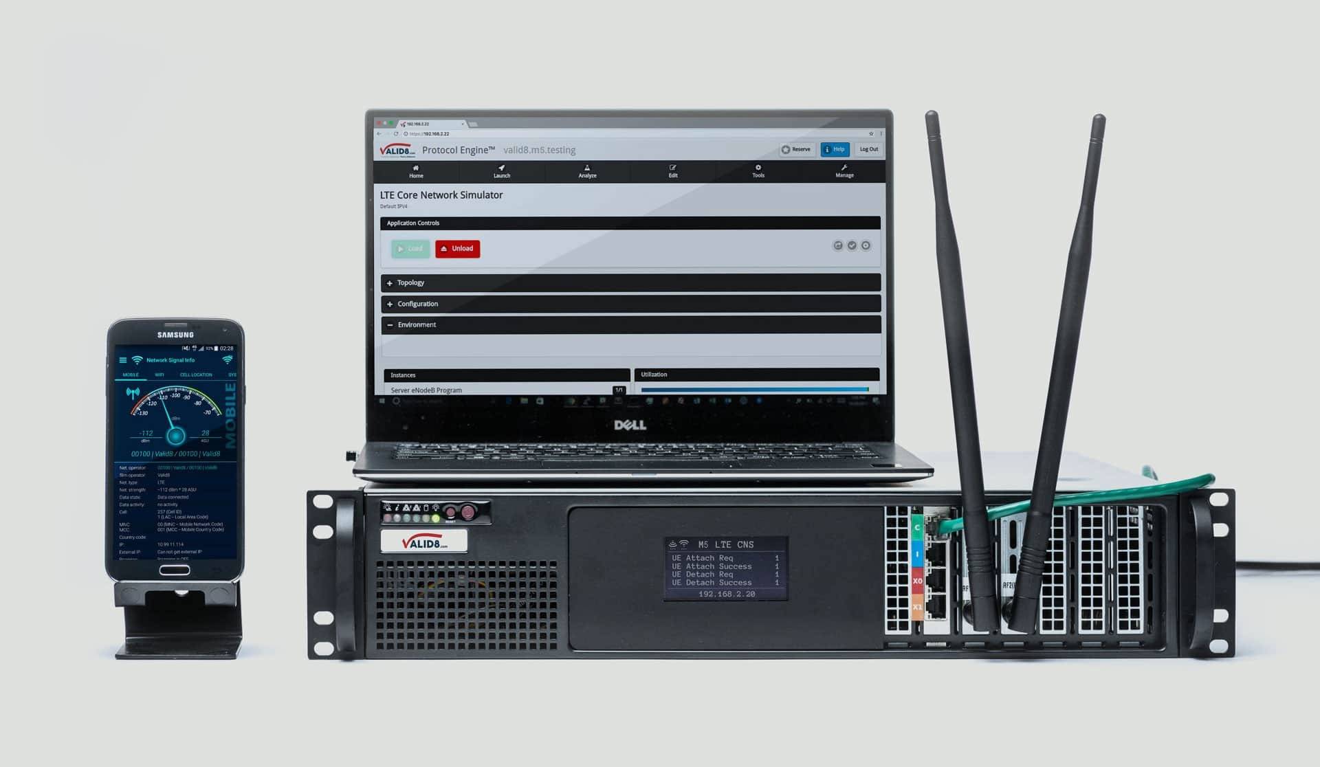Valid8 5G Core and RAN Network Emulator